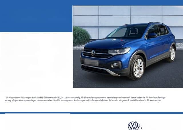 Volkswagen T-Cross 1.0 TSI,VW Garantie bis 2028, Kamera foto 1