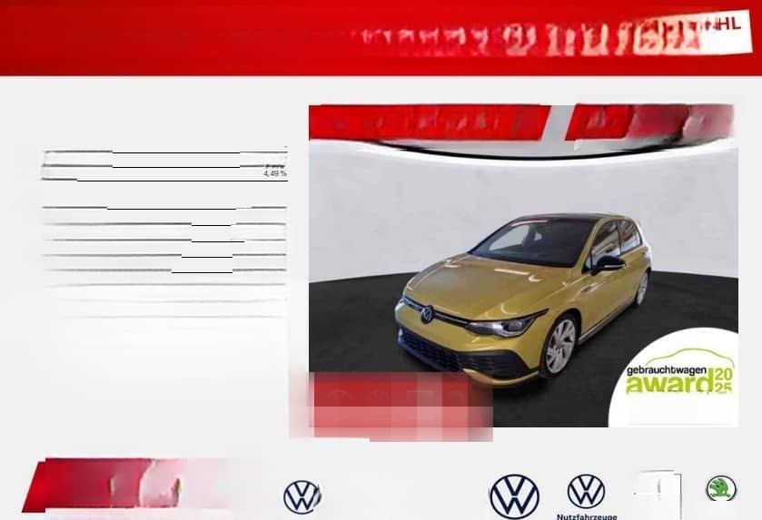 Volkswagen Golf GTI Clubsport Black Style 2.0TSI 300,-ohne foto 1