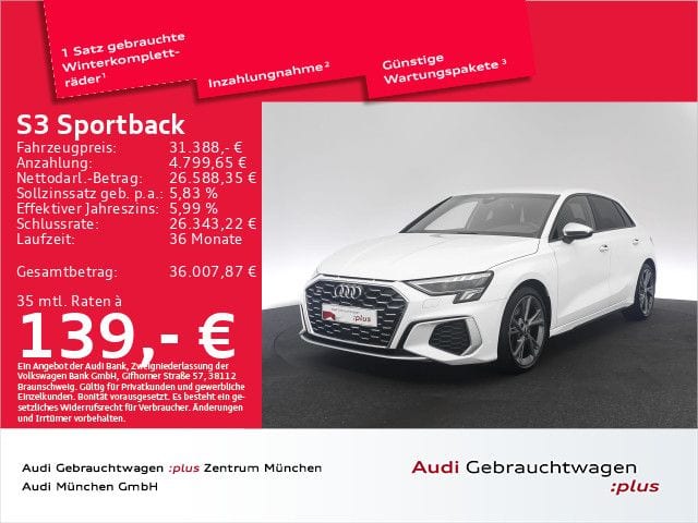 Audi S3 Sportback TFSI S tronic 2024