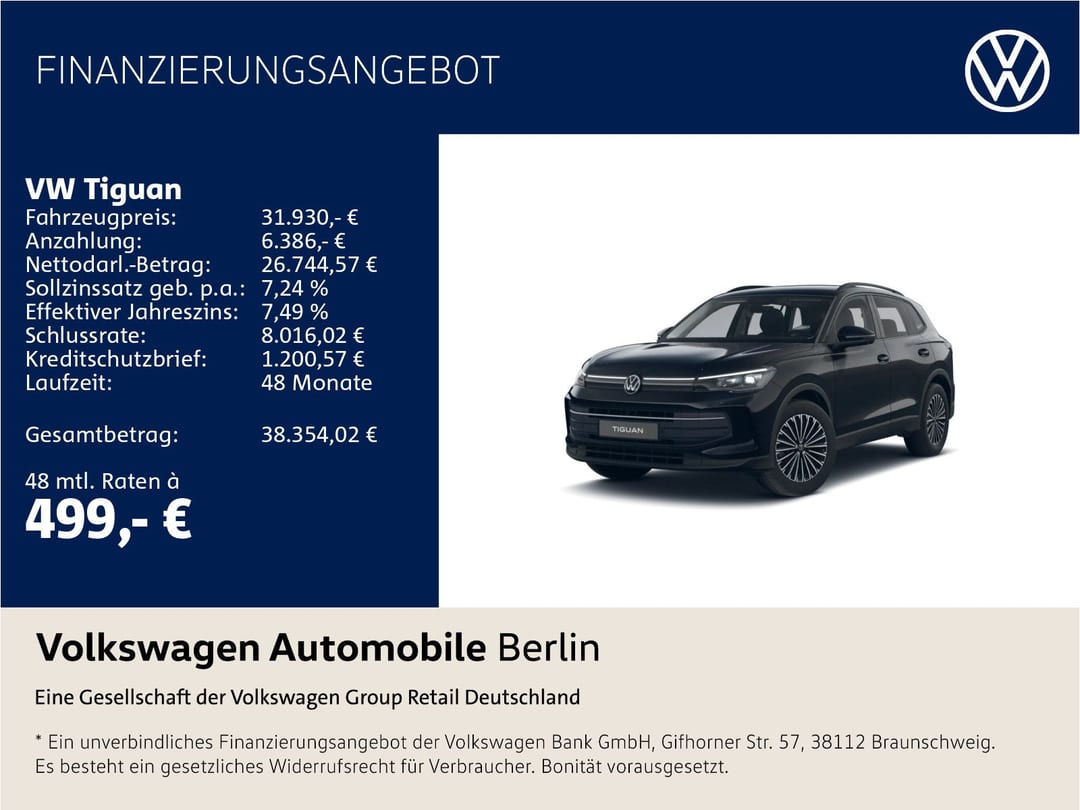Volkswagen Tiguan 1.5 eTSI Life 2025