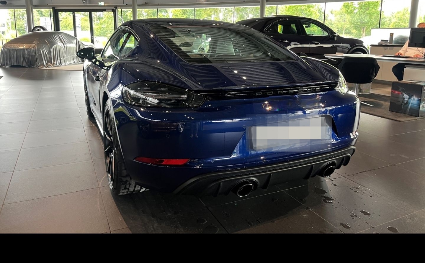 Porsche Cayman 718 GTS 4.0 Enzianblau Sportabgasanlage foto 7