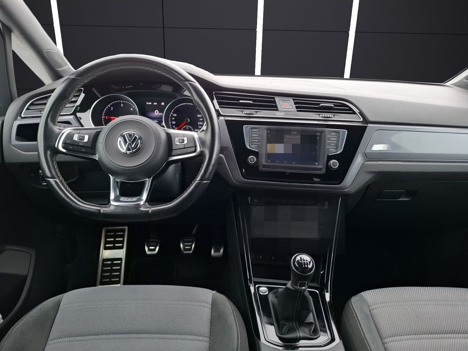 Volkswagen Touran 2.0 TDI R-Line LED Navi ACC AHK 7-Sitze S foto 14