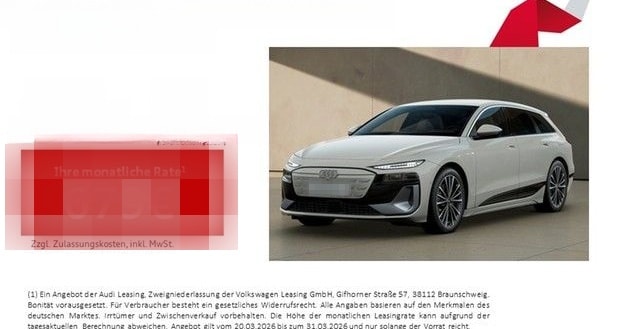 Audi A6 e-tron Avant quattro S line HuD Luftfed. AHK  foto 2