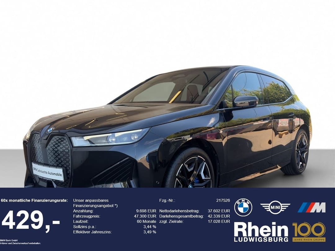 BMW iX xDrive40 Sportpaket PanoSky ParkAs HarKar 2023