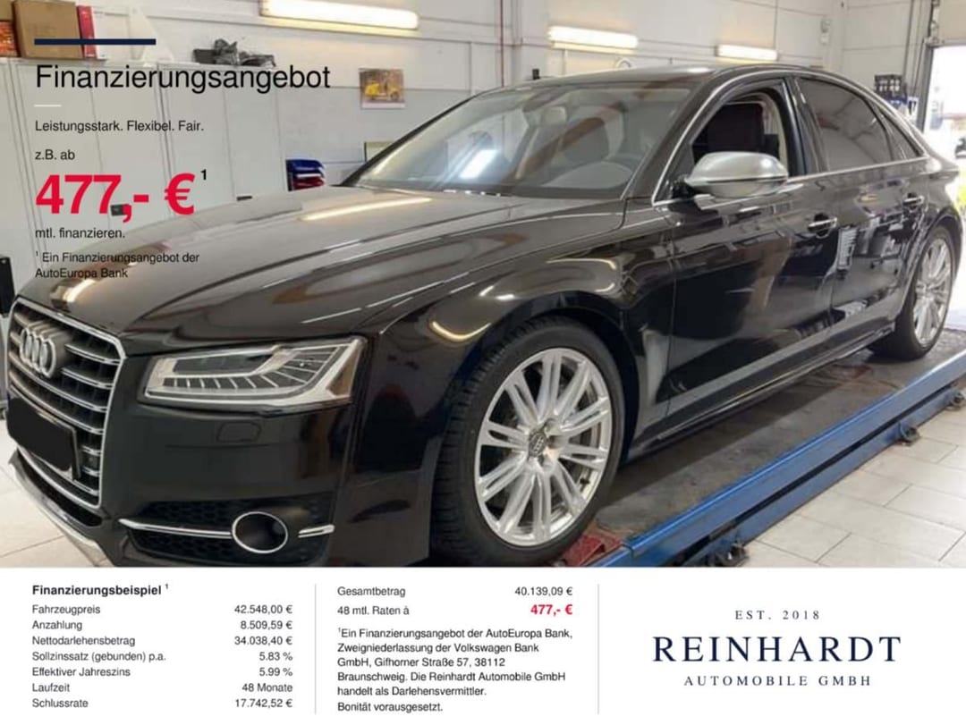 Audi S8 4.0TFSi 2015
