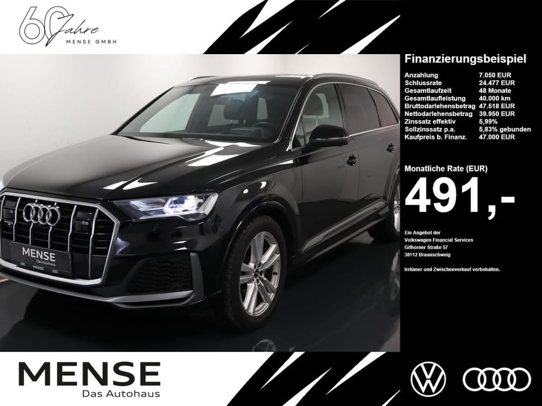 Audi Q7 55 TFSI S line quattro 2022