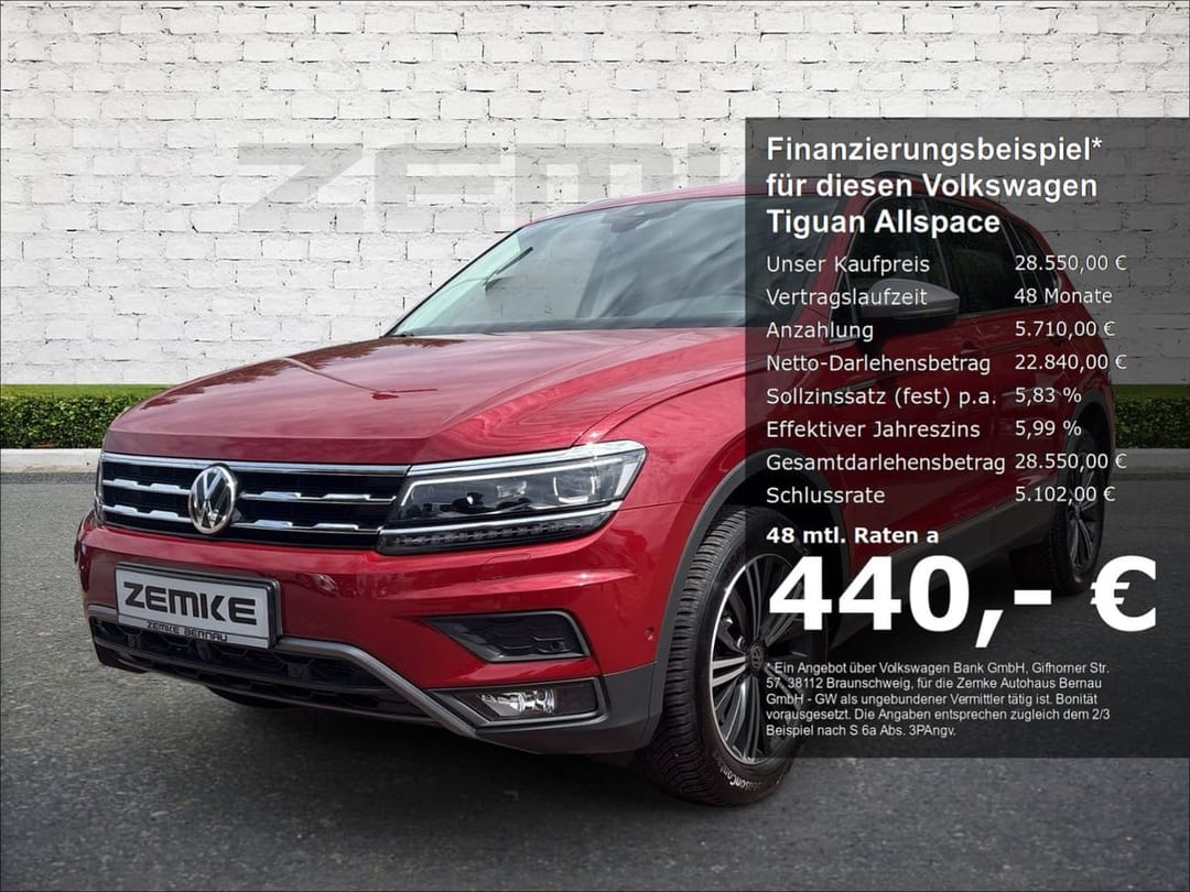 Volkswagen Tiguan Allspace 2.0 TDI DSG 4Motion 2020