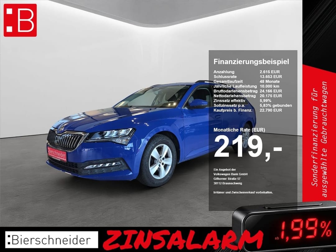 Skoda SUPERB COMBI 1.5 TSI 150 PS 2022