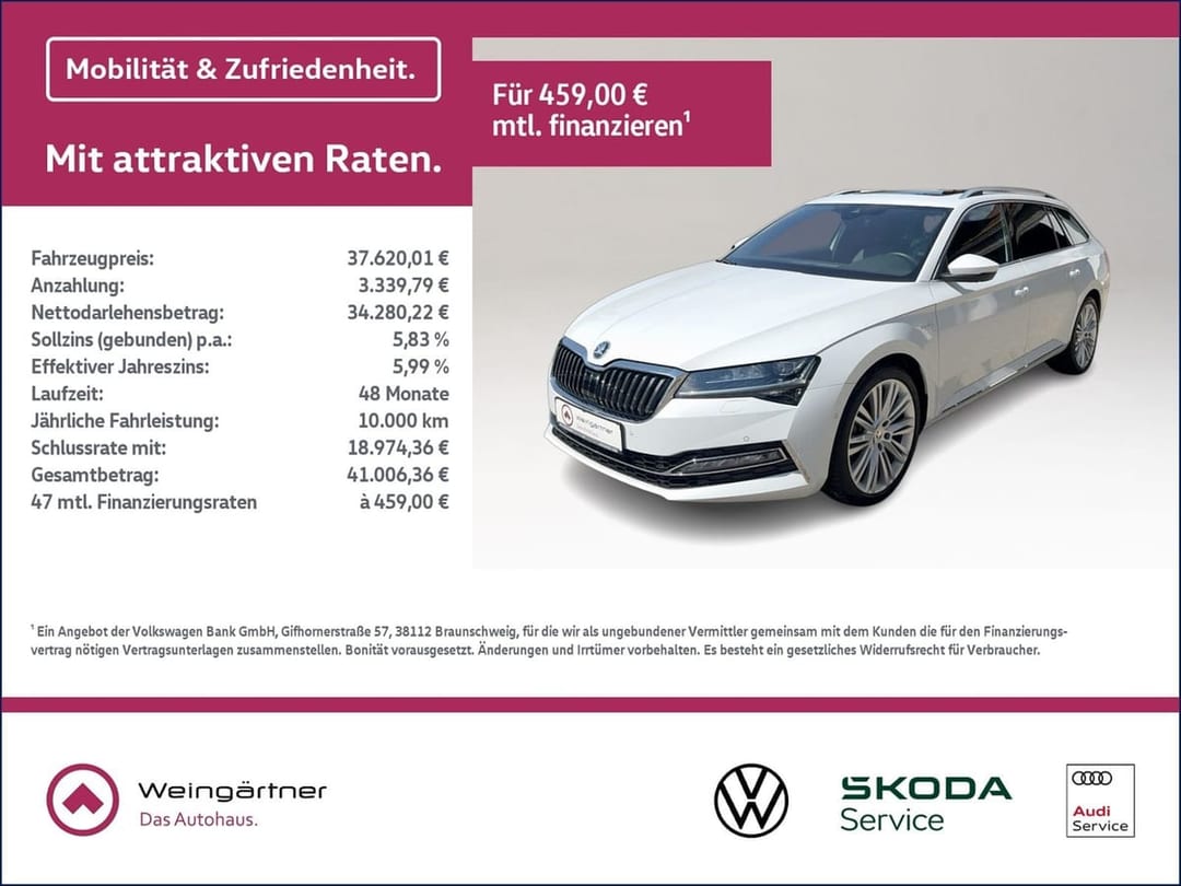 Skoda Superb Combi 2.0 TSI L&K 4x4 2023