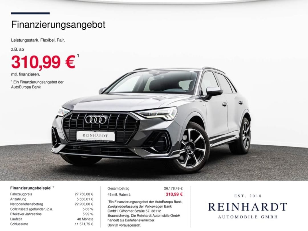 Audi Q3 40TDi Q S LINE 2022