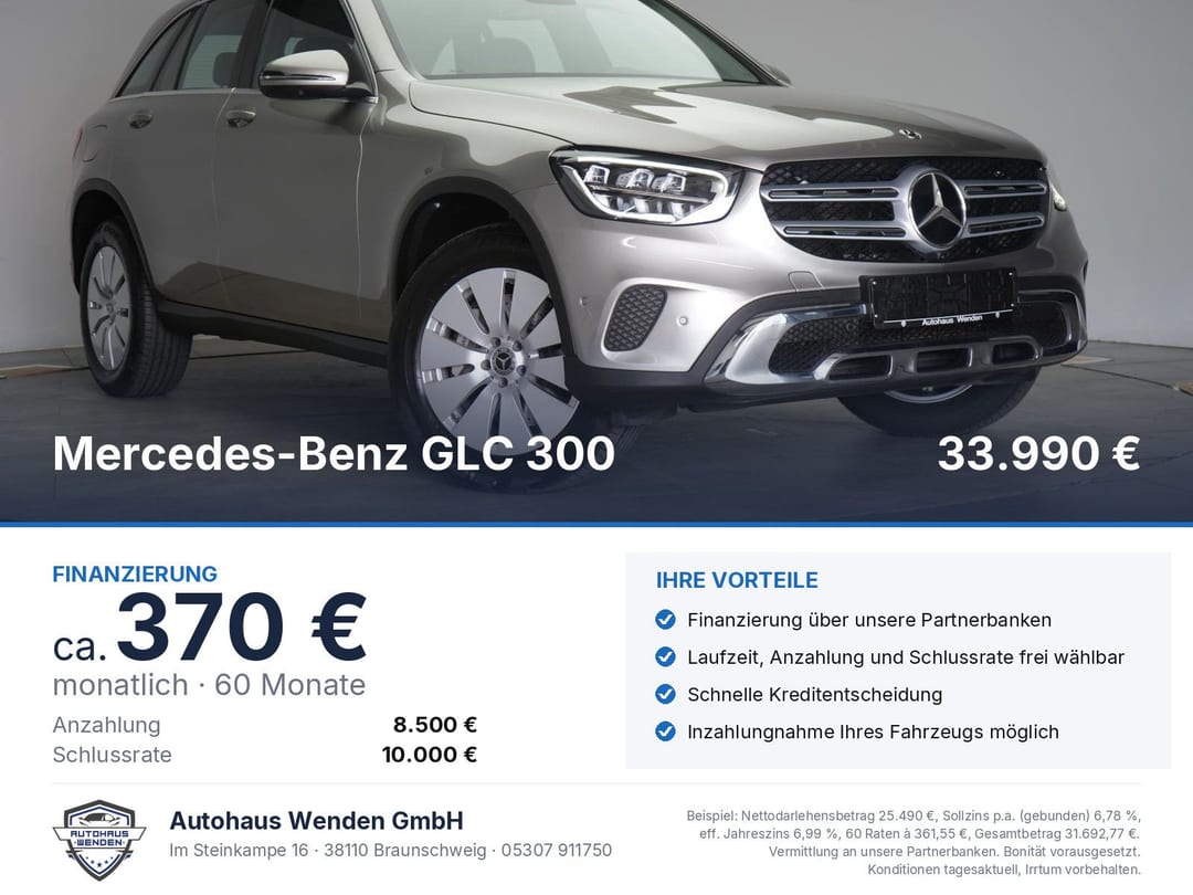 Mercedes-Benz GLC 300 de 4Matic 9G-Tronic Temp 2022